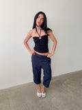 halter neck top / size xs