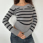 STRIPE OFF SHOULDER KNIT ◦ SIZE S