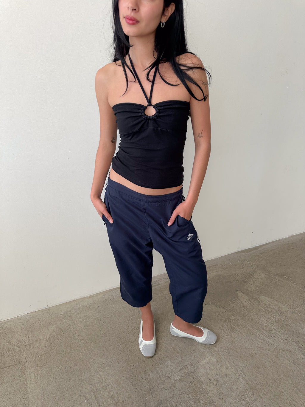 halter neck top / size xs
