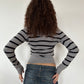 STRIPE OFF SHOULDER KNIT ◦ SIZE S