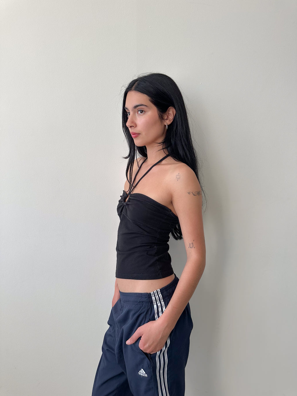 halter neck top / size xs
