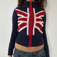 FLAG ZIP UP KNIT ◦ SIZE XS/S