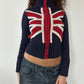 FLAG ZIP UP KNIT ◦ SIZE XS/S