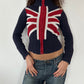 FLAG ZIP UP KNIT ◦ SIZE XS/S