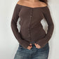 OFF SHOULDER SLOUCHY KNIT ◦ SIZE S