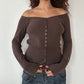 OFF SHOULDER SLOUCHY KNIT ◦ SIZE S