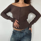 OFF SHOULDER SLOUCHY KNIT ◦ SIZE S