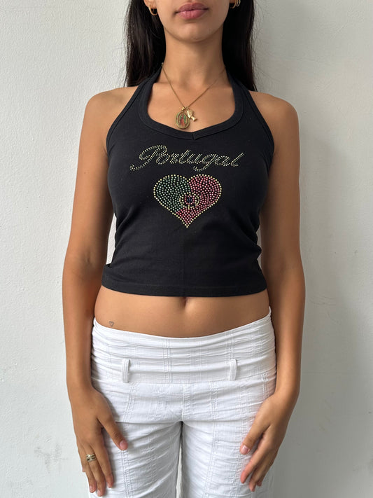 00's Portugal Halter Top ∙ SIZE S