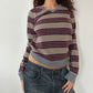 D&G SLOUCHY STRIPED KNIT ◦ SIZE S