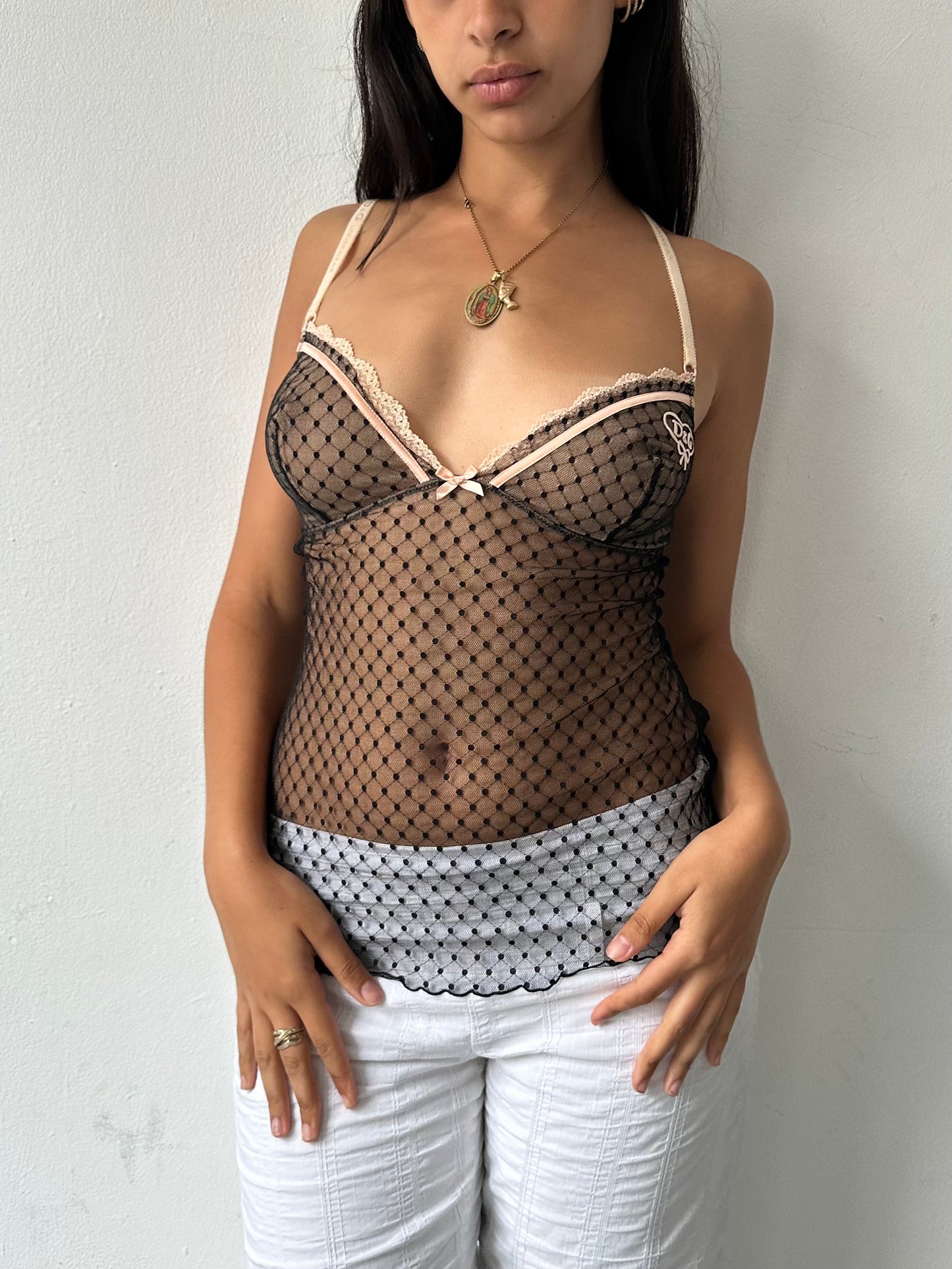 90's D&G Mesh Cami ∙ SIZE S