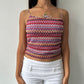 90's Crochet Knit Top ∙ SIZE S