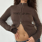 DKNY DUAL ZIP KNIT ◦ SIZE S