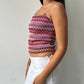 90's Crochet Knit Top ∙ SIZE S