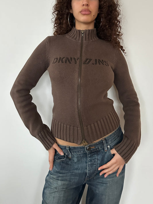 DKNY DUAL ZIP KNIT ◦ SIZE S