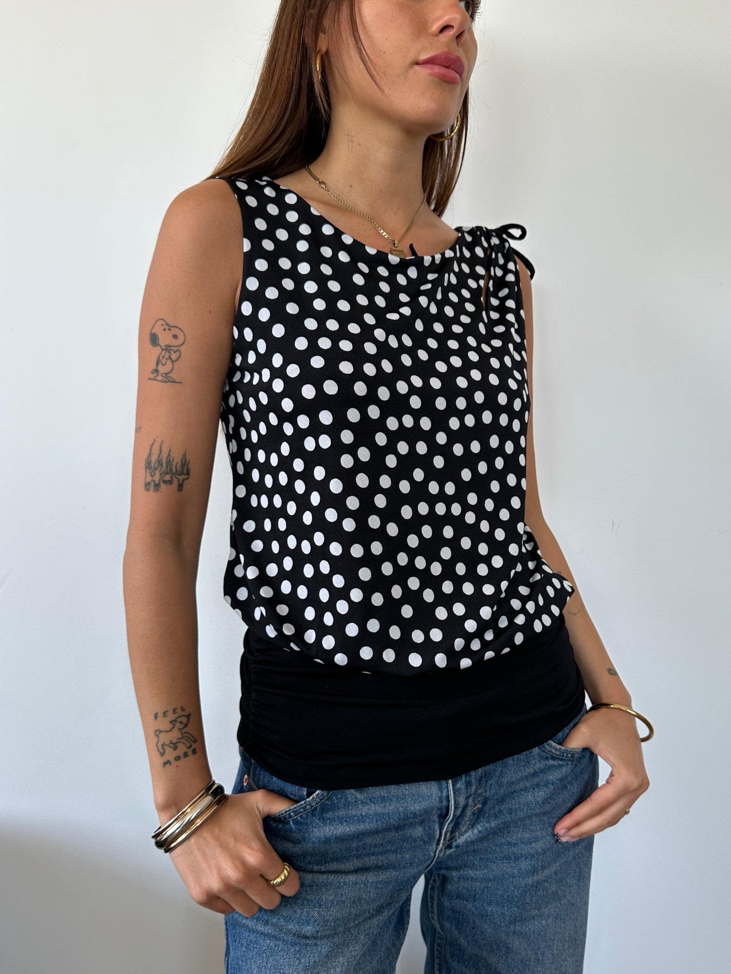 Polka Dot Slouchy Tank ⋆ Size S/M