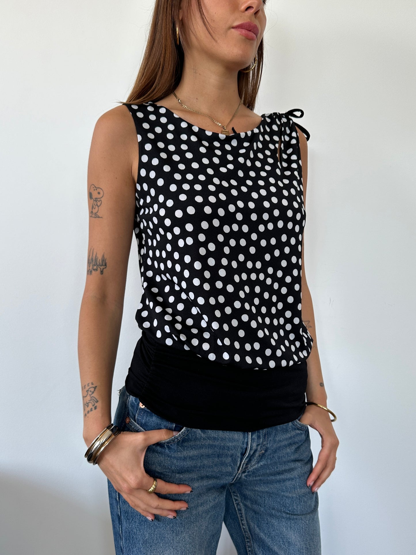 Polka Dot Slouchy Tank ⋆ Size S/M