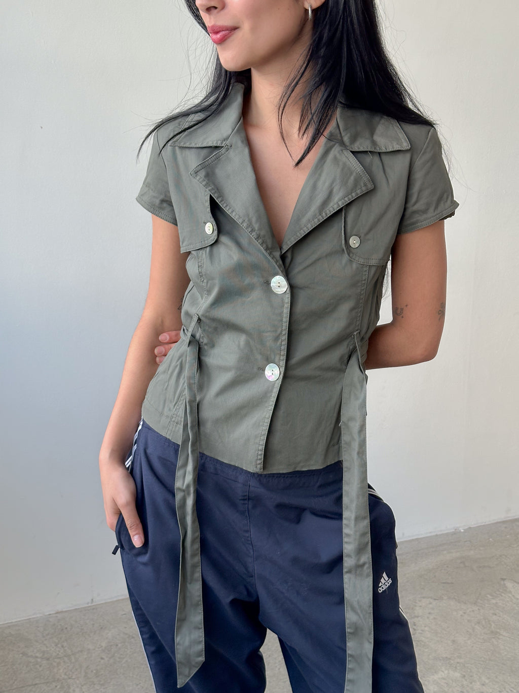 pea coat shirt / size s