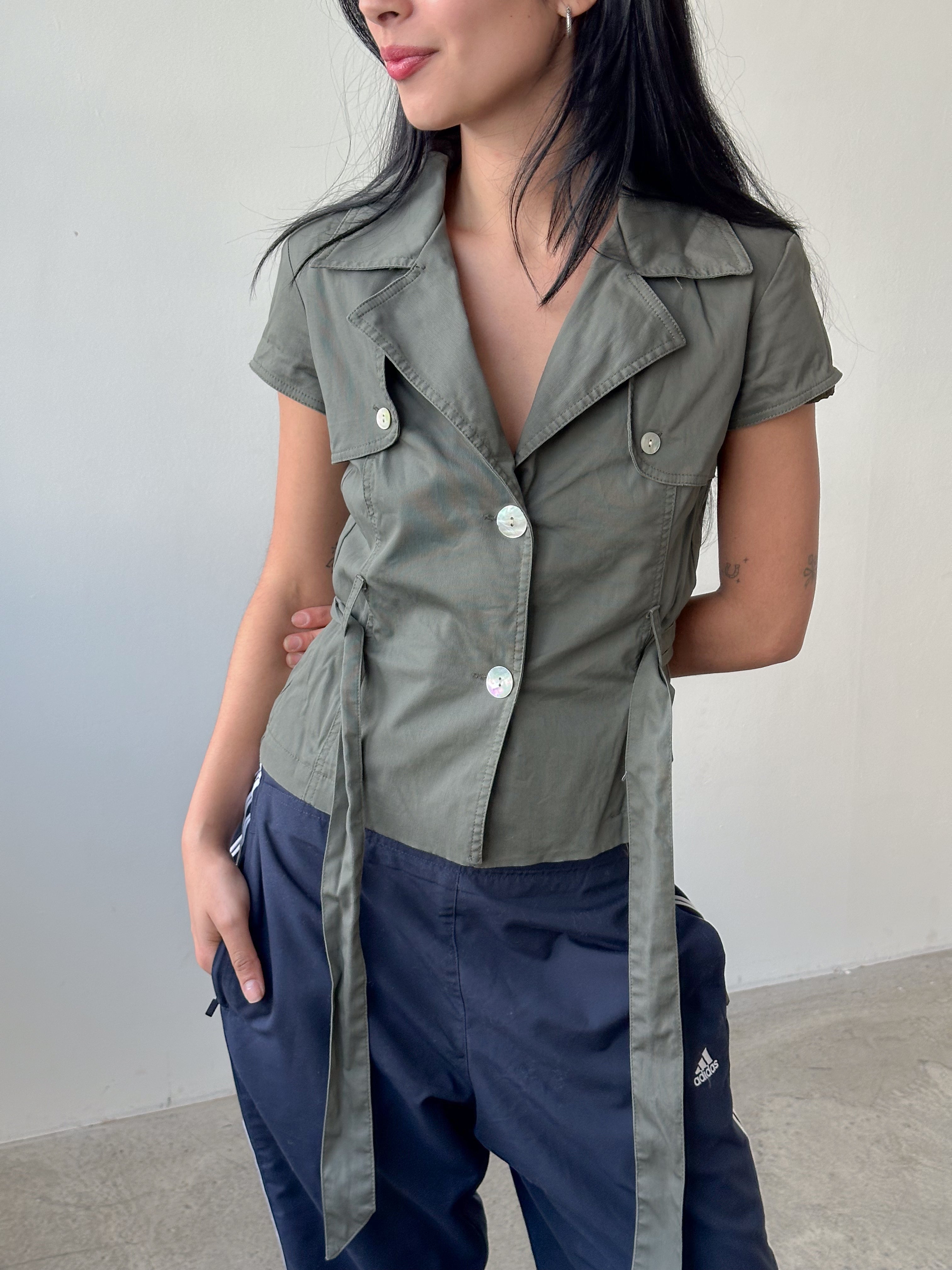 pea coat shirt / size s