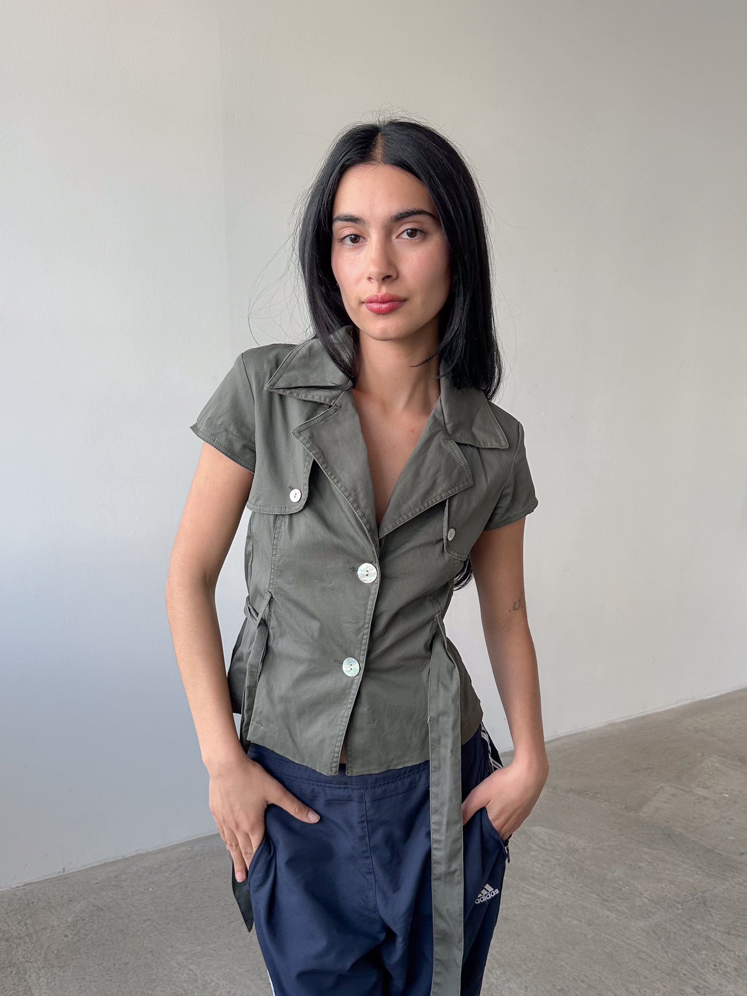 pea coat shirt / size s