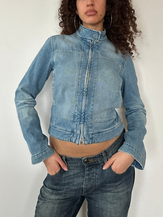 MOTO DENIM JACKET ◦ SIZE XS/S