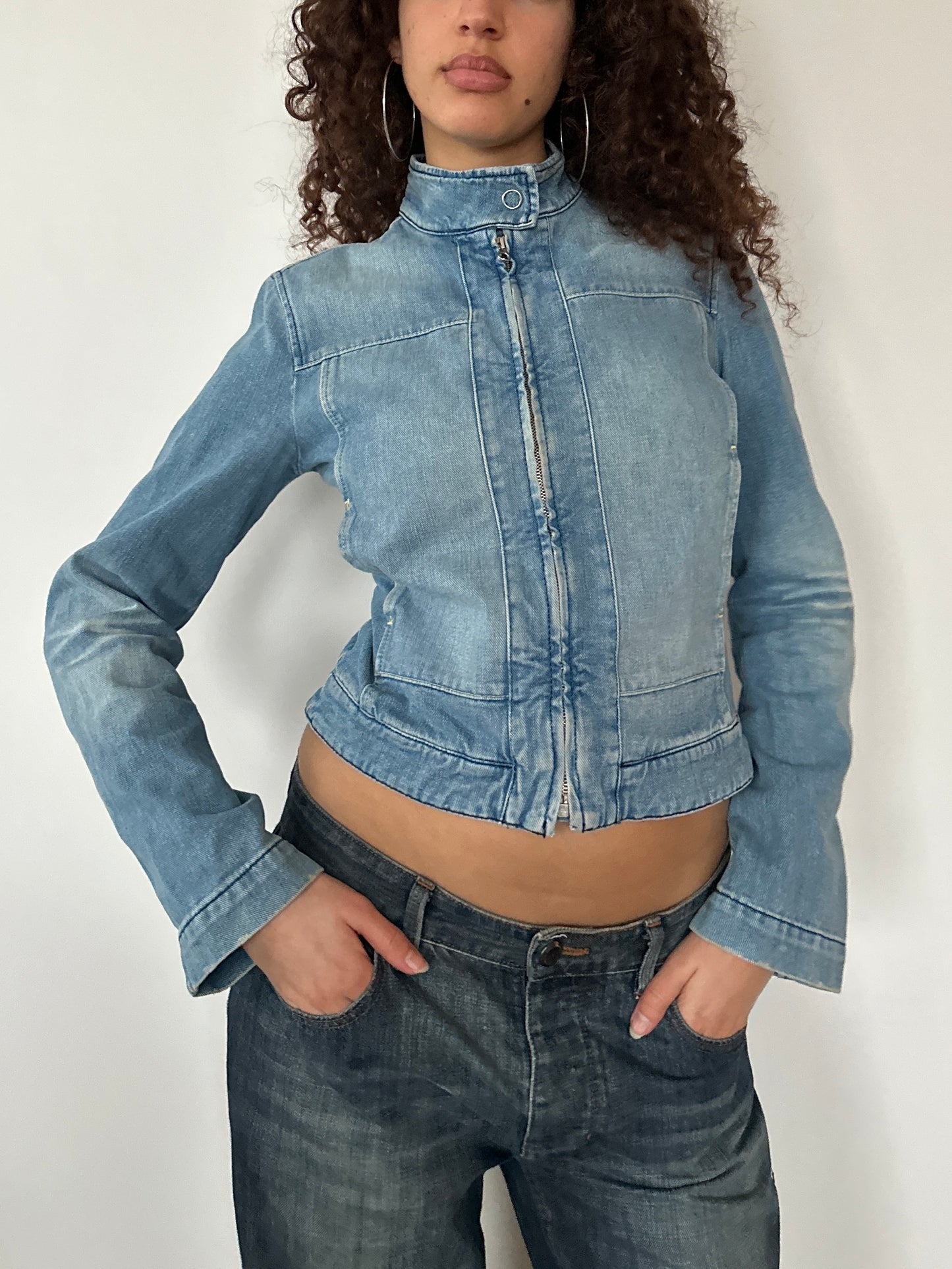 MOTO DENIM JACKET ◦ SIZE XS/S