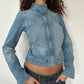 MOTO DENIM JACKET ◦ SIZE XS/S