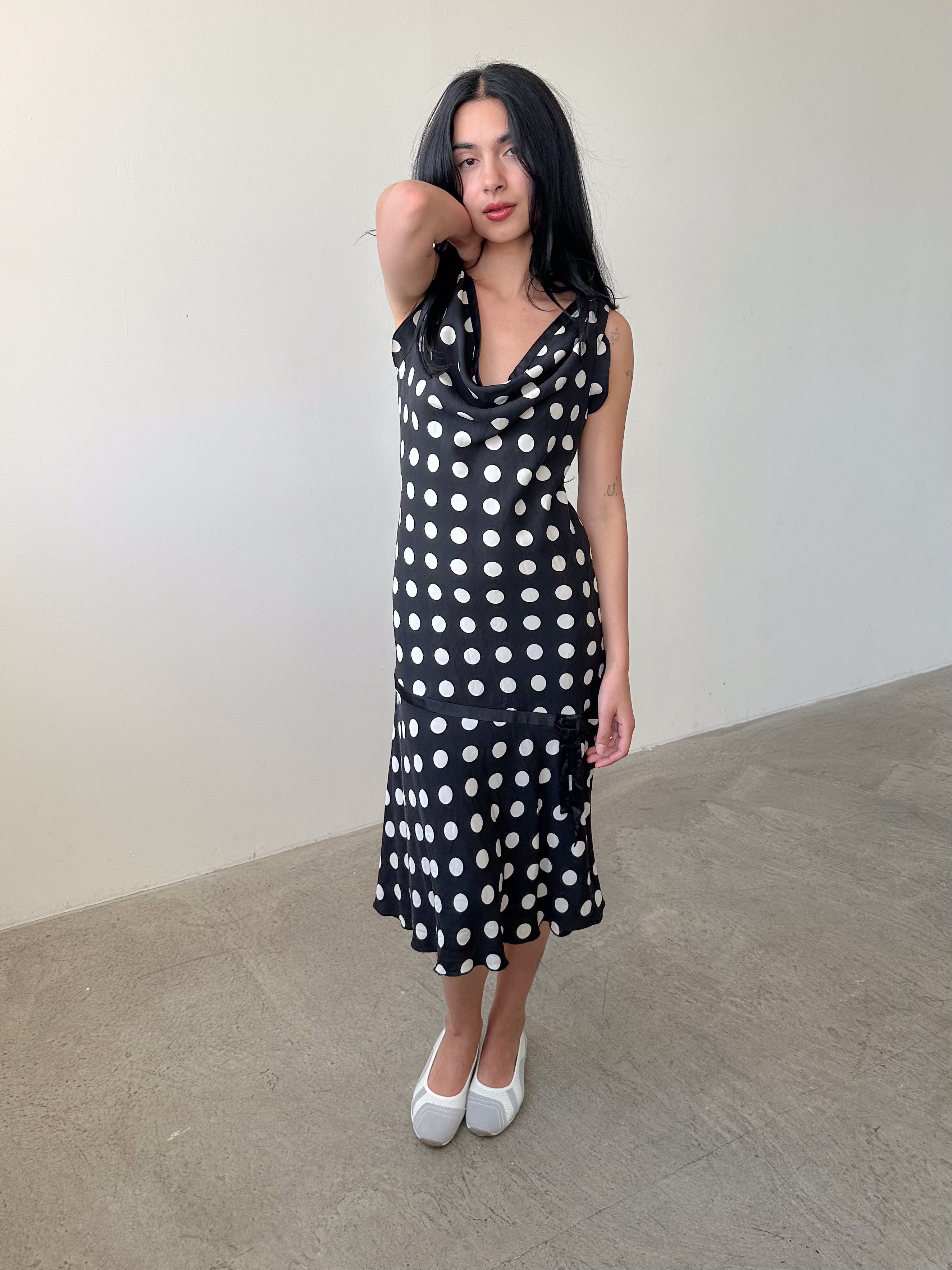 polka dot dress / size m