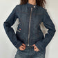 DENIM MOTO JACKET ◦ SIZE S/M