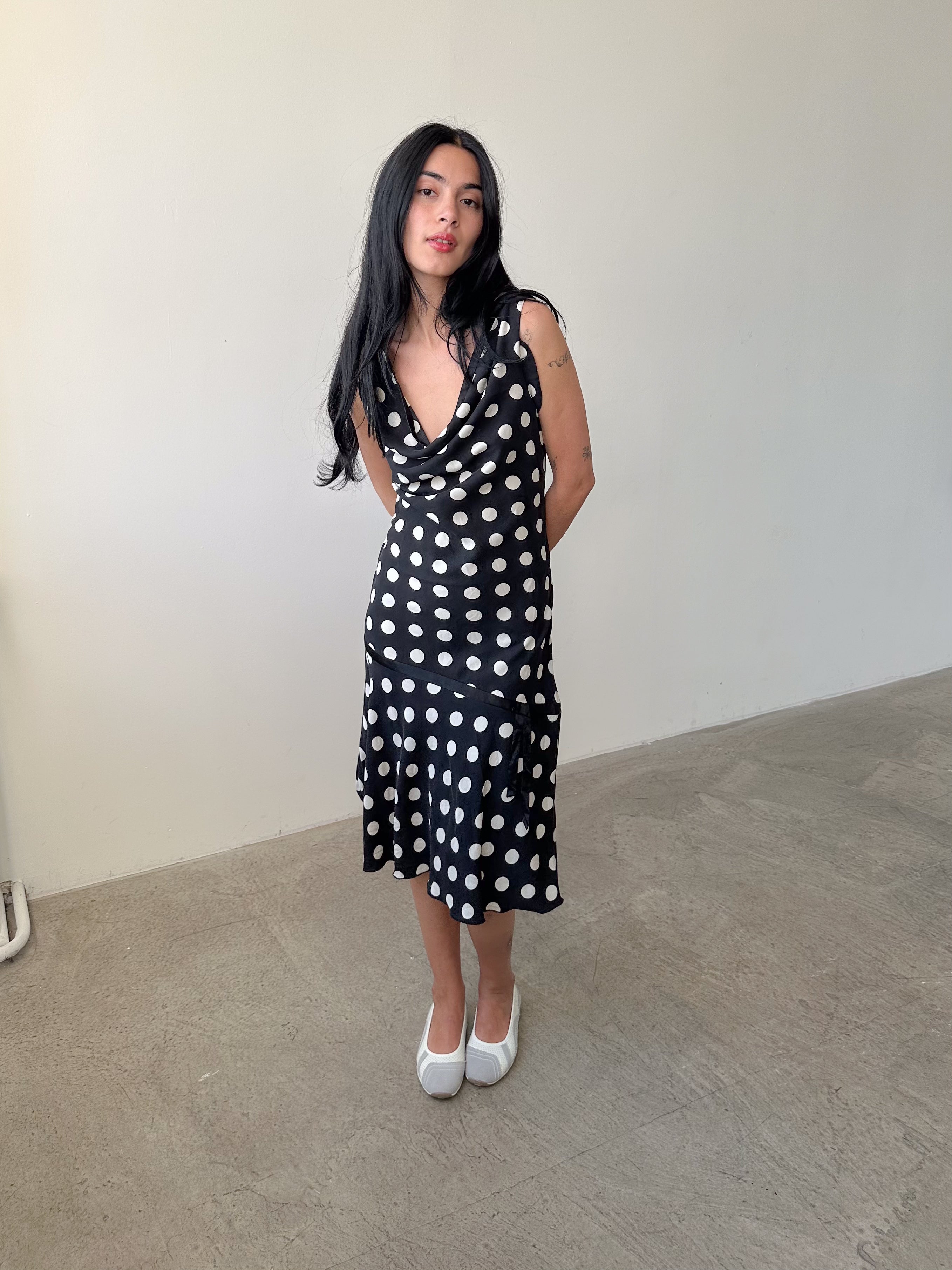 polka dot dress / size m