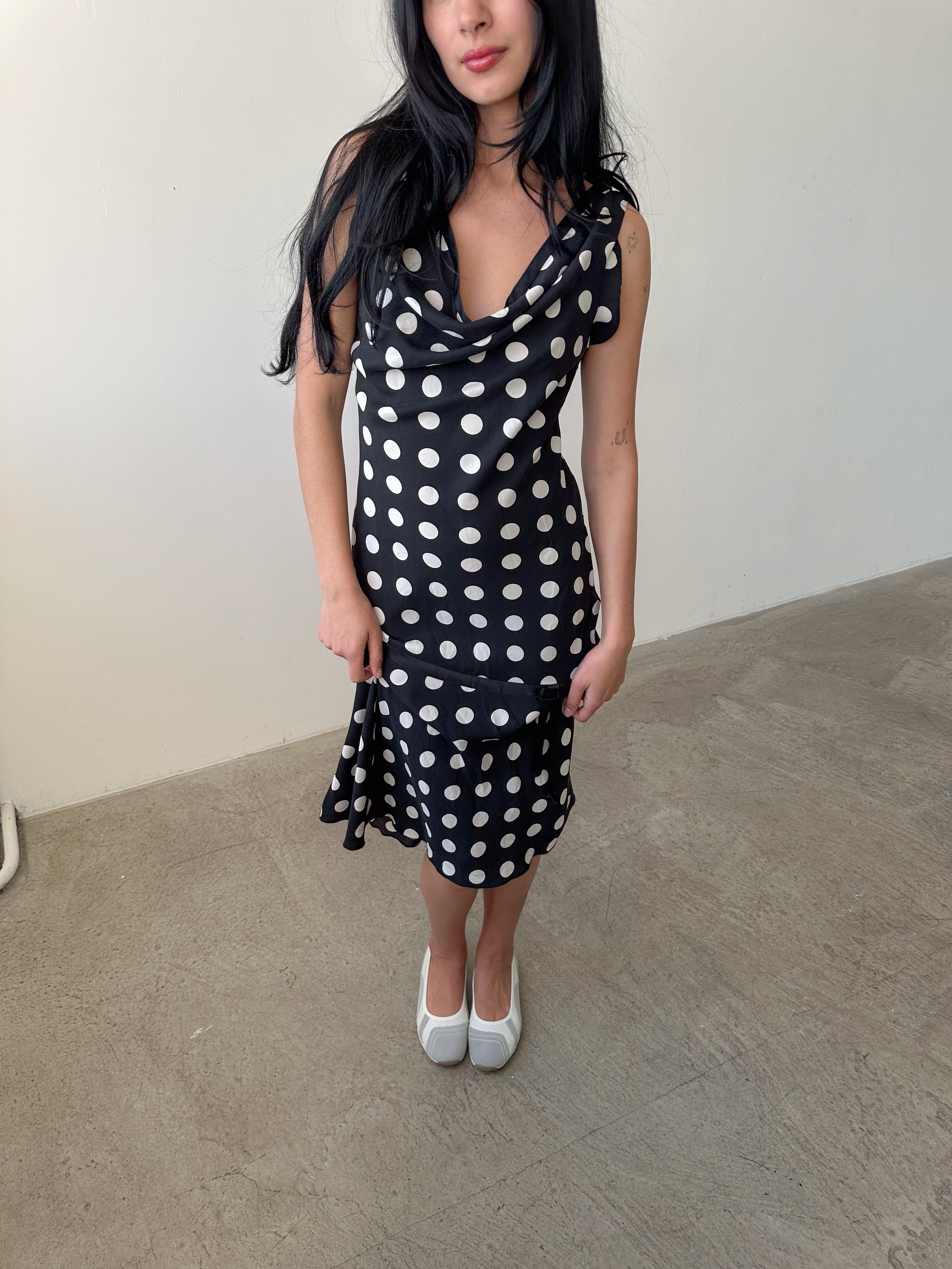 polka dot dress / size m
