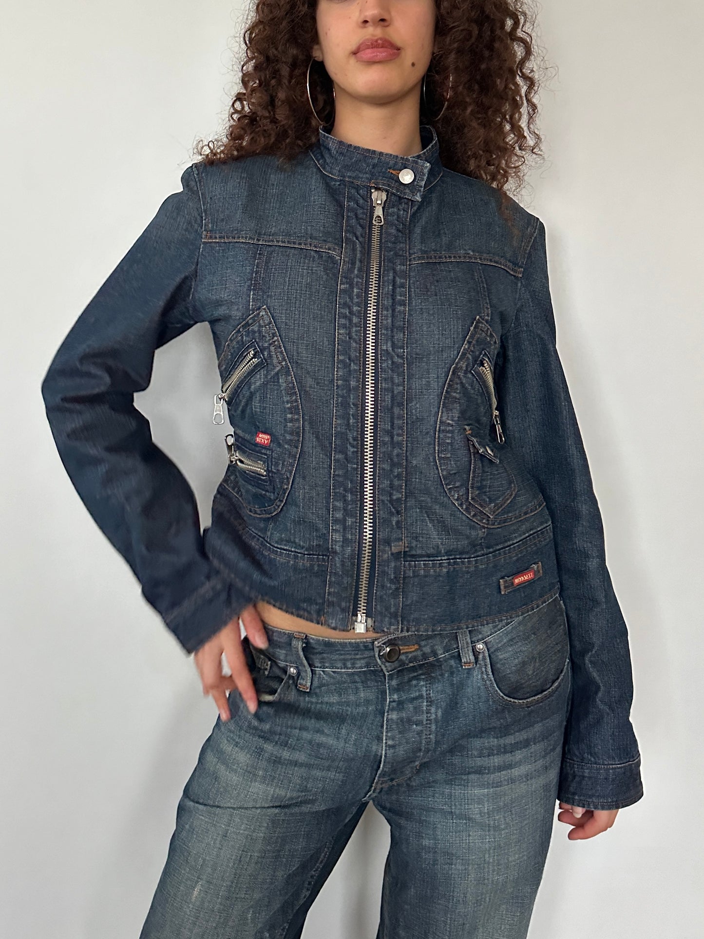 DENIM MOTO JACKET ◦ SIZE S/M