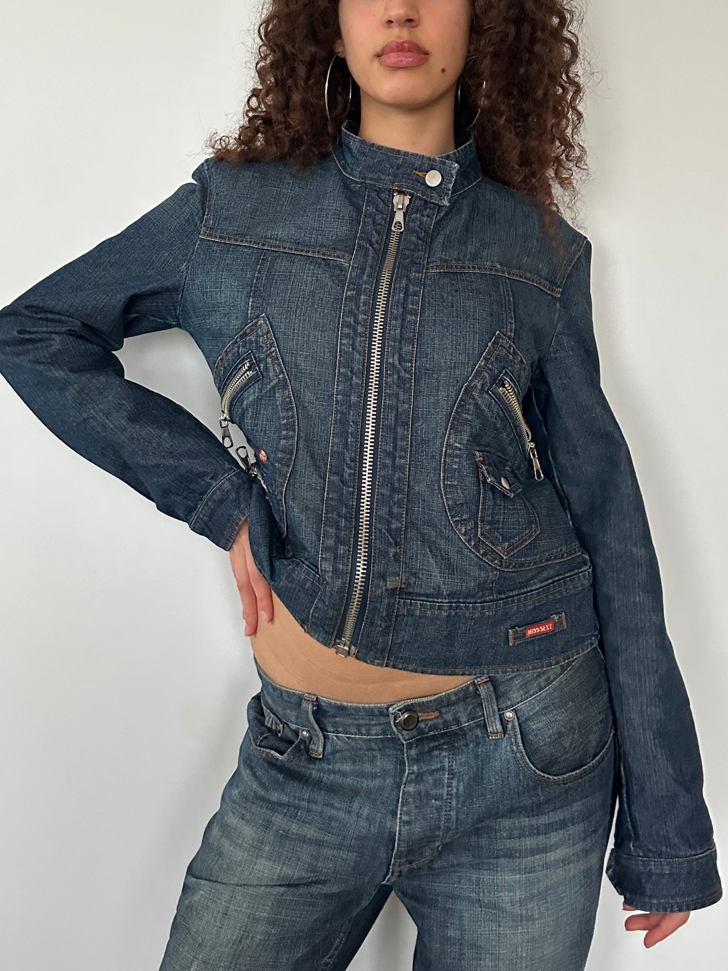 DENIM MOTO JACKET ◦ SIZE S/M