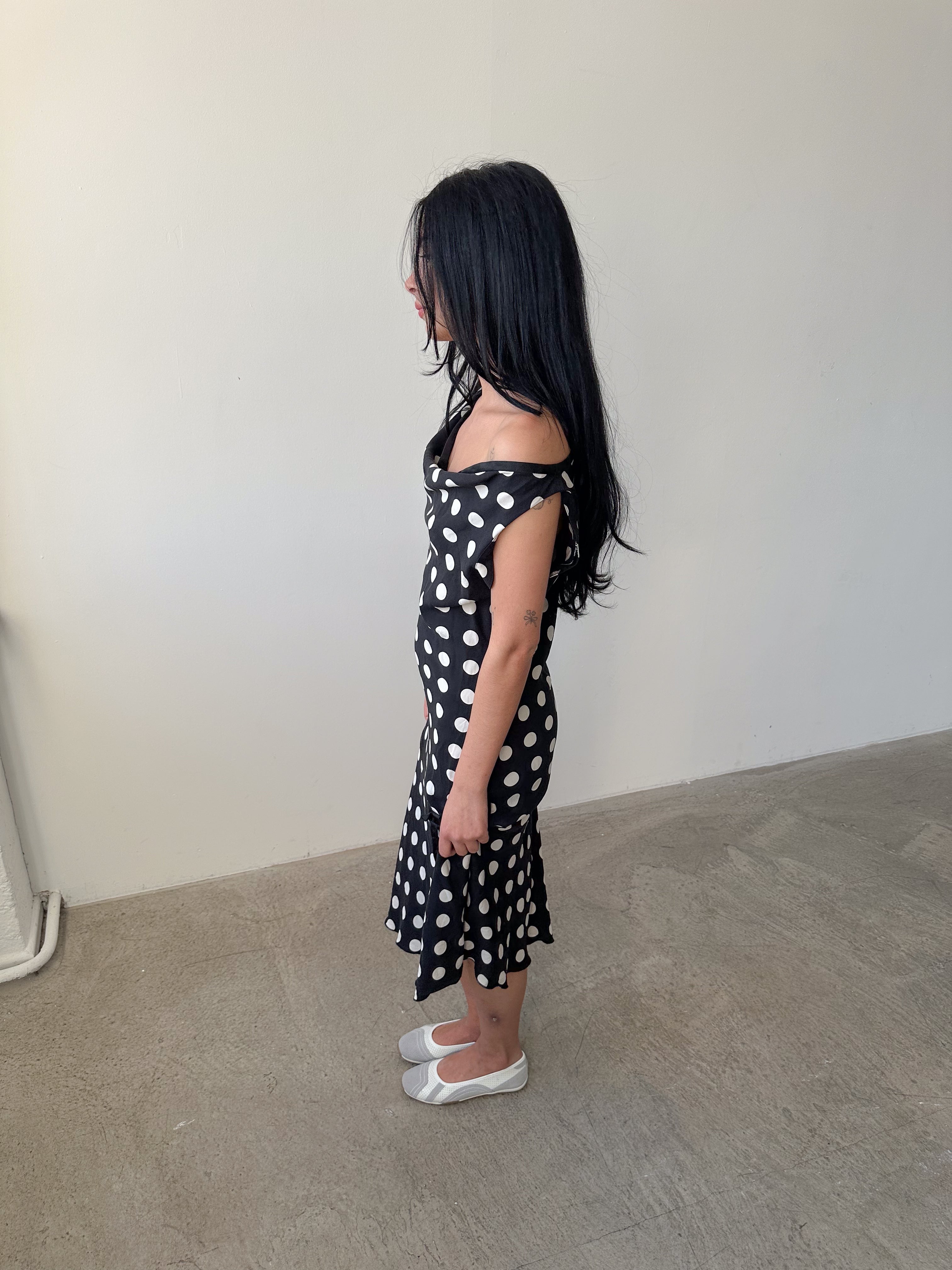 polka dot dress / size m