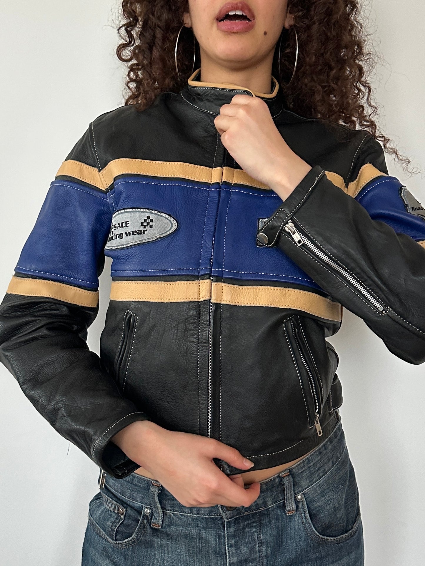 LEATHER MOTO JACKET ◦ SIZE XS/S