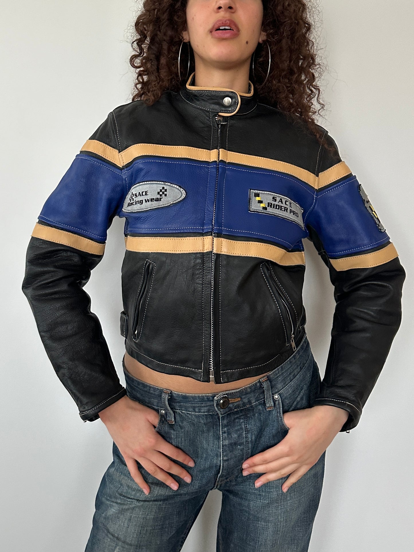 LEATHER MOTO JACKET ◦ SIZE XS/S