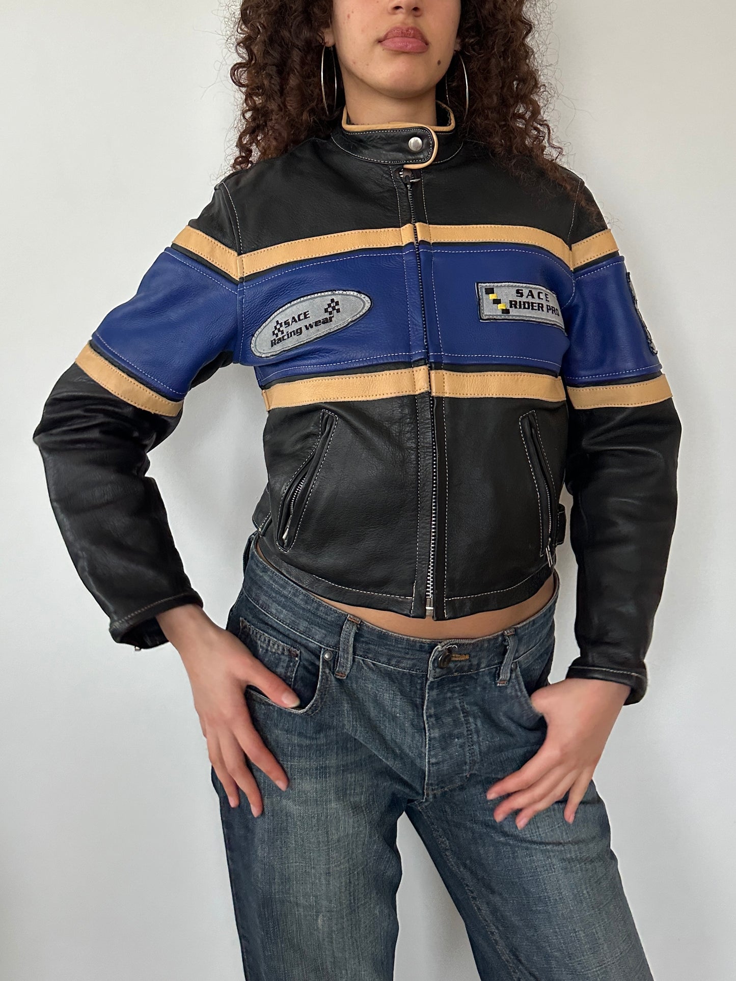 LEATHER MOTO JACKET ◦ SIZE XS/S