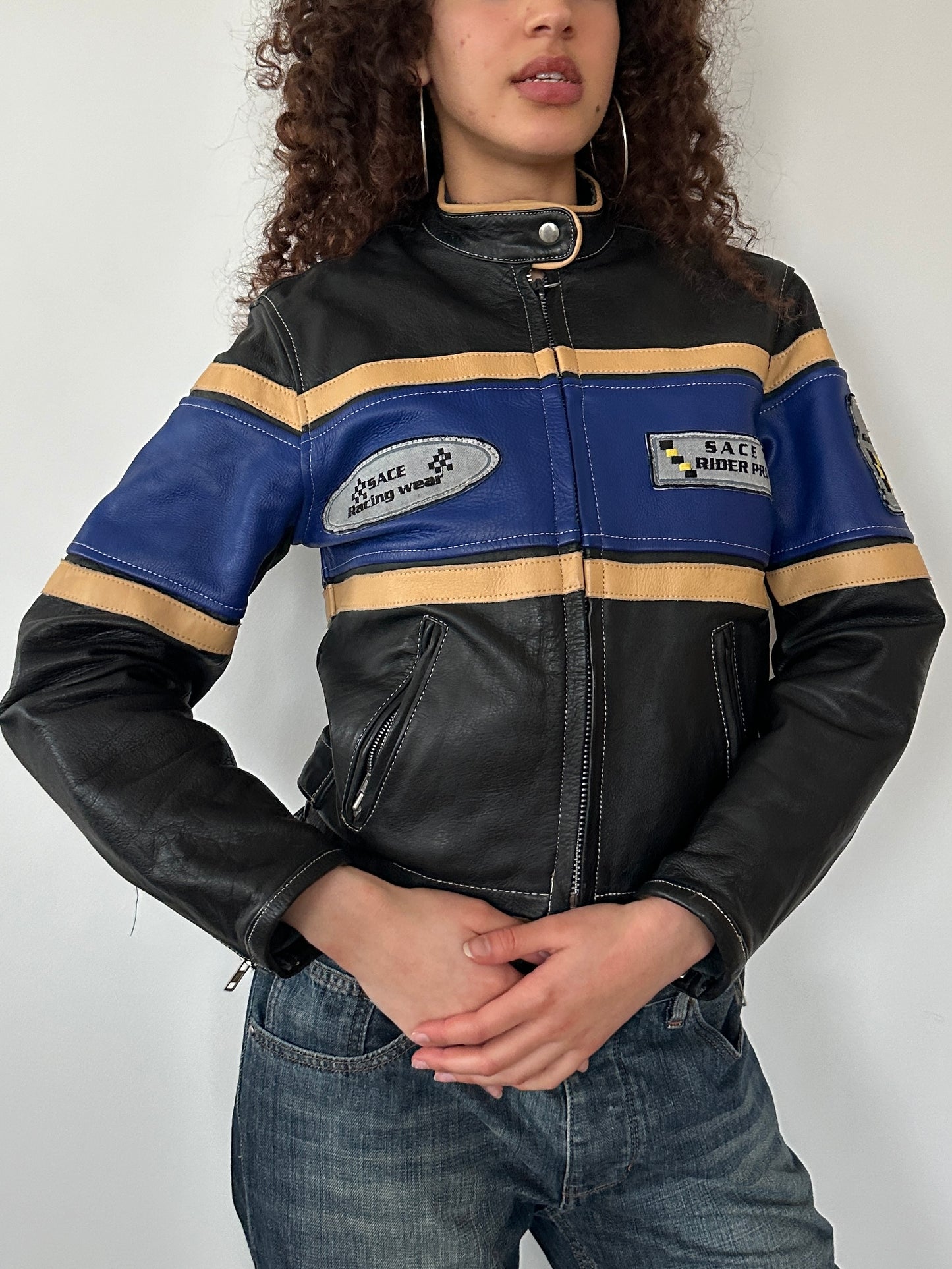 LEATHER MOTO JACKET ◦ SIZE XS/S