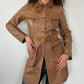 TAN LEATHER JACKET ◦ SIZE S