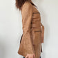 TAN LEATHER JACKET ◦ SIZE S