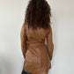 TAN LEATHER JACKET ◦ SIZE S