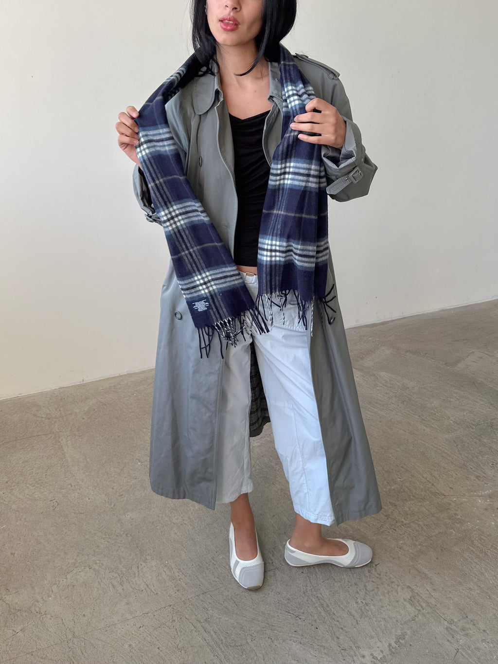 tartan scarf / one size