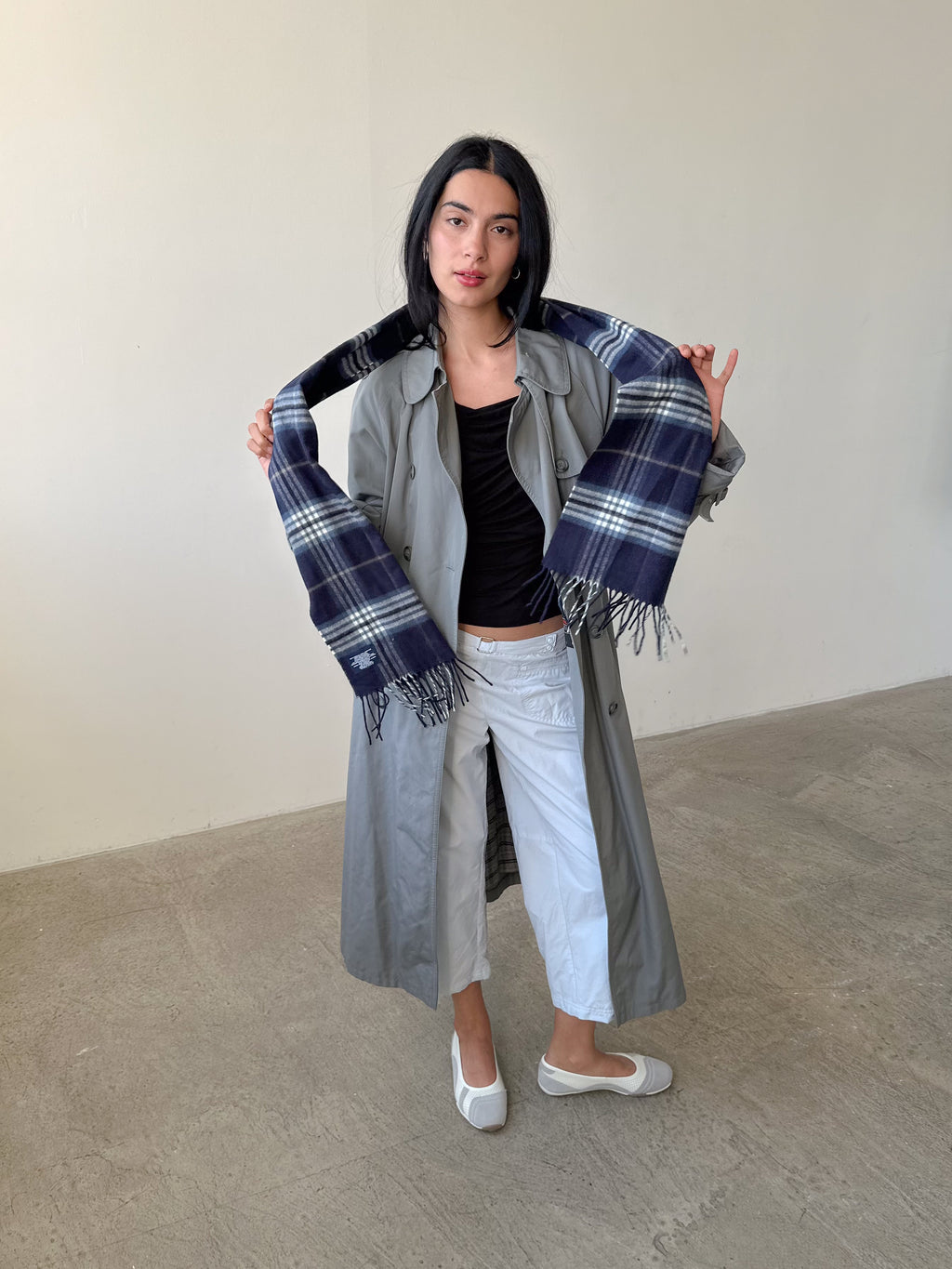 tartan scarf / one size