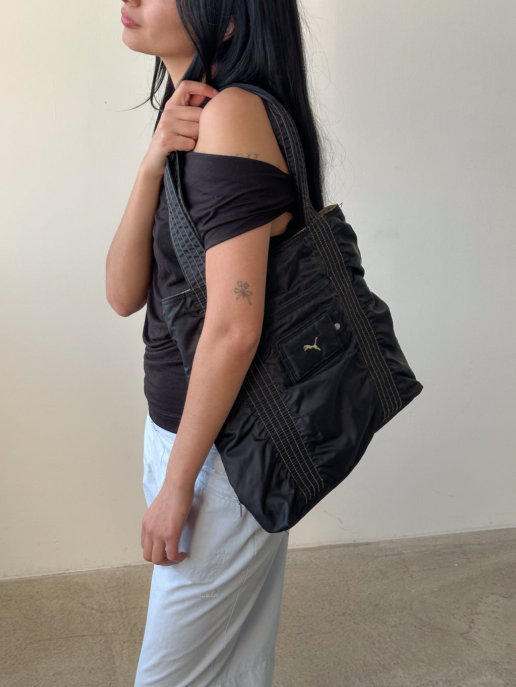 puma ruched bag / one size