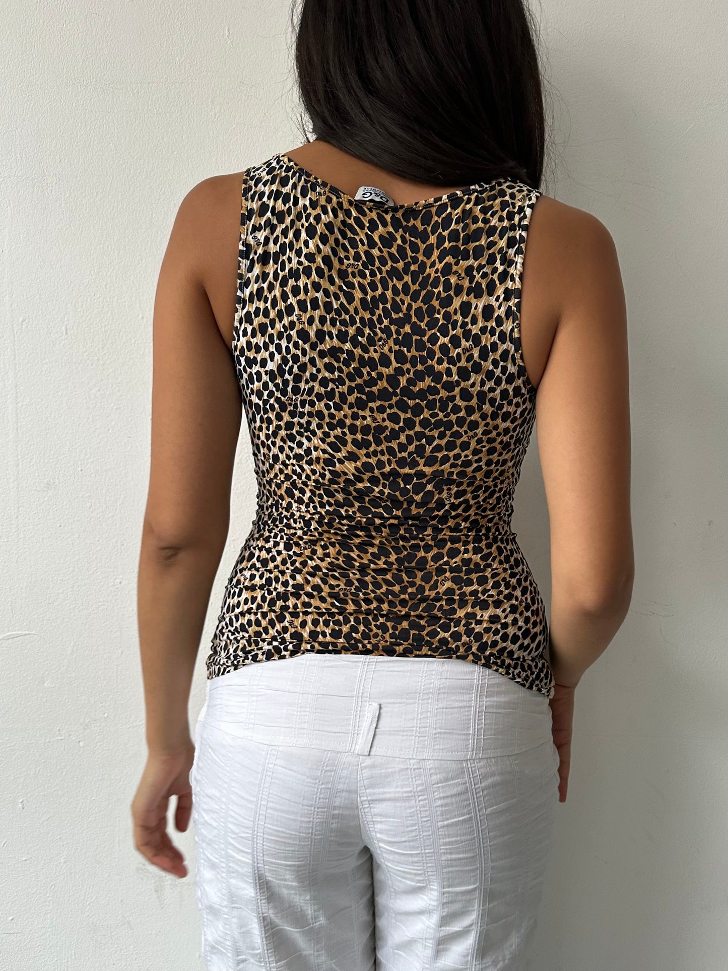 90's D&G Leopard Top ∙ SIZE S