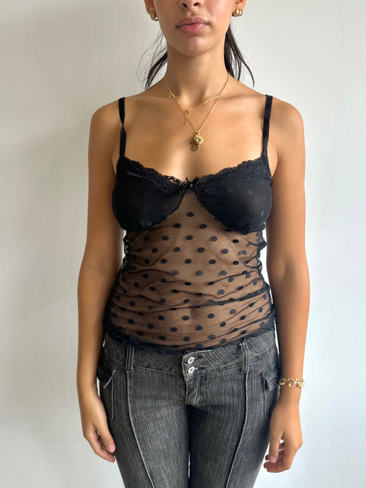 polka dot cami top ⋆ size m