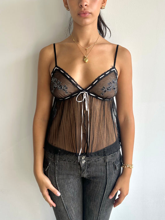 mesh babydoll top ⋆ size s