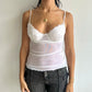 lace + mesh bustier top ⋆ size s/m