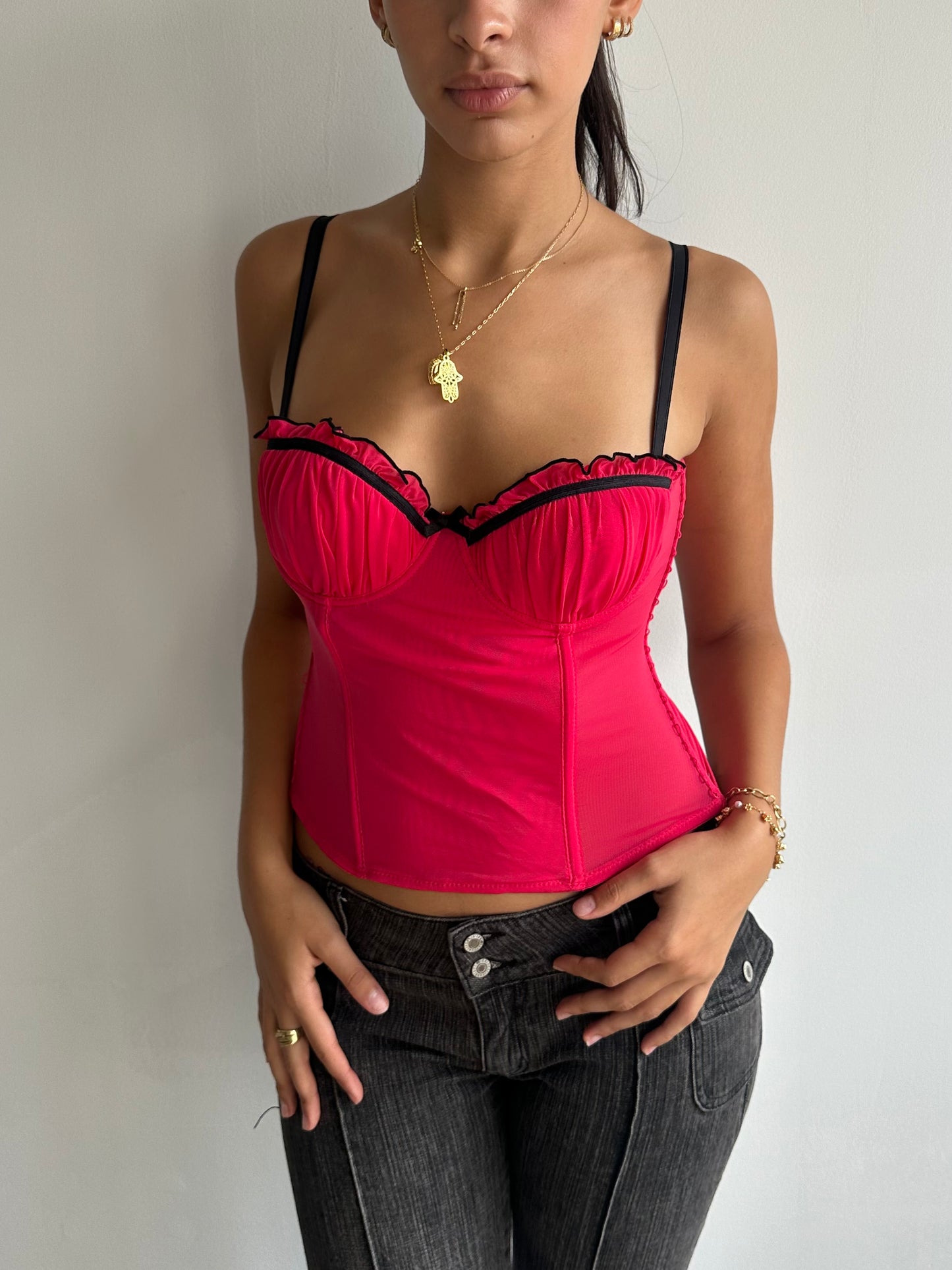 ruched bustier top ⋆ size s