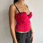 ruched bustier top ⋆ size s