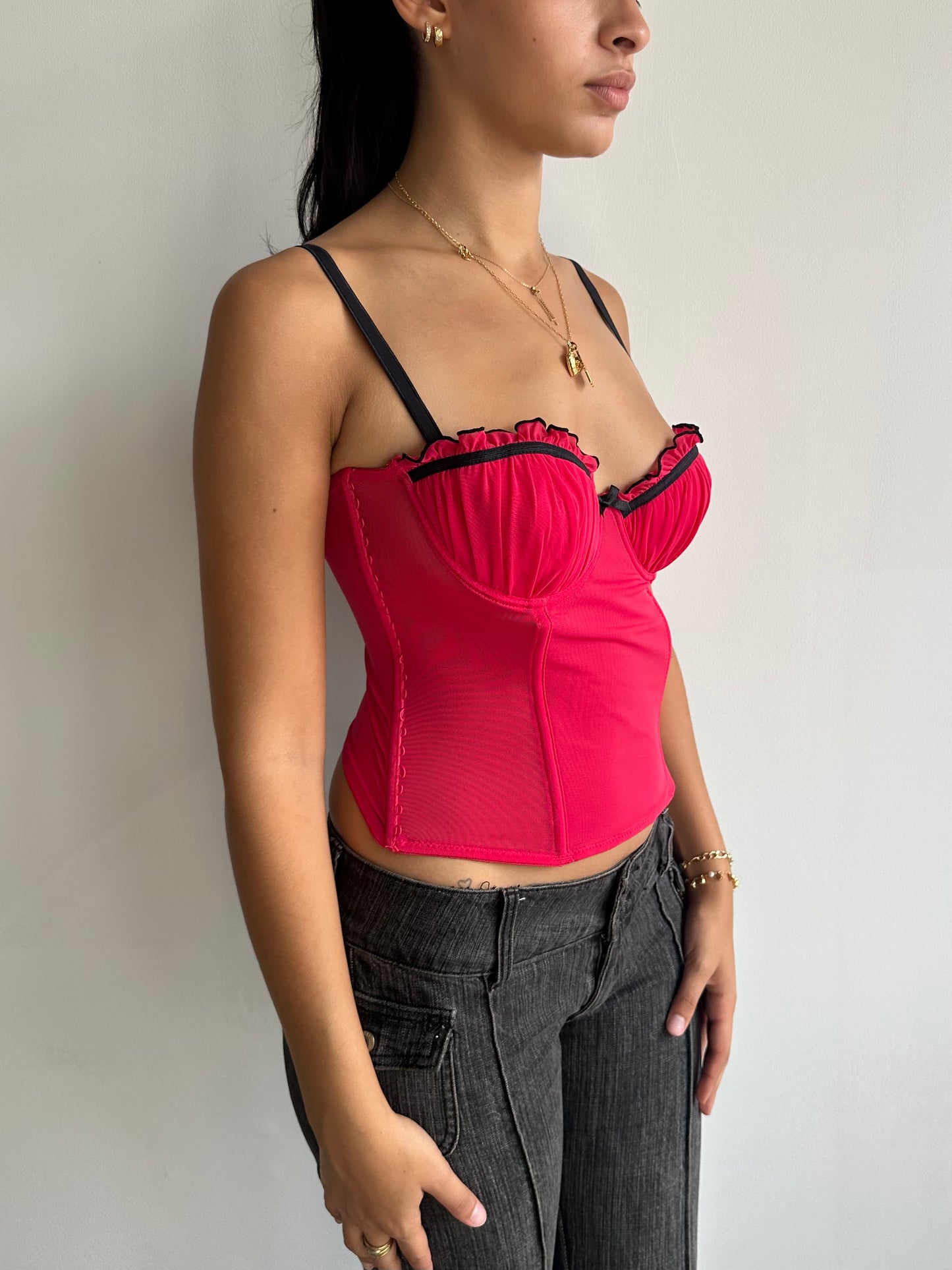 ruched bustier top ⋆ size s